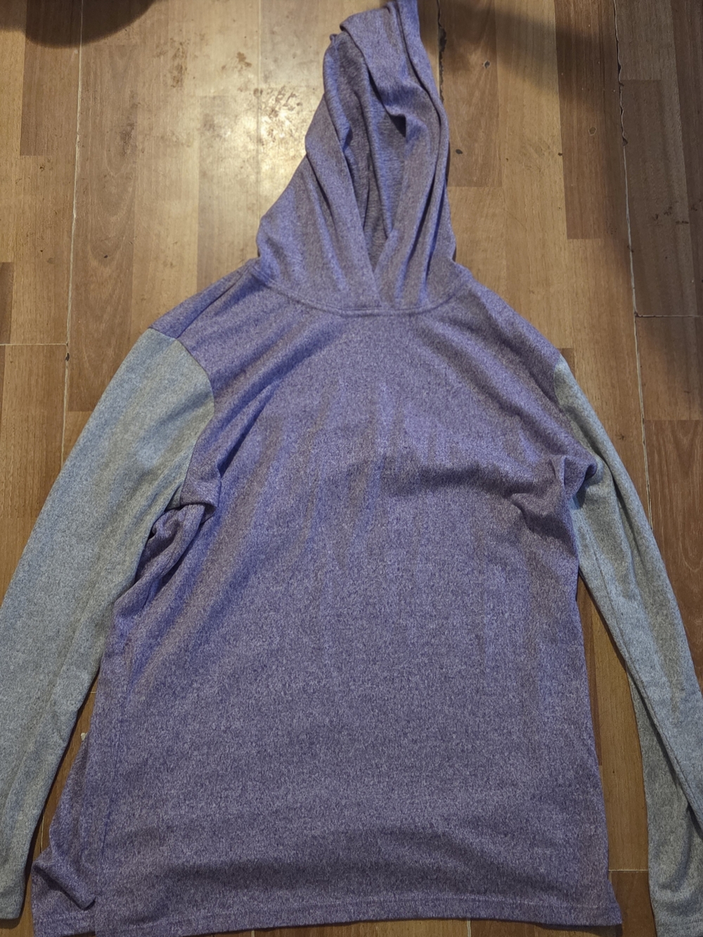 Bobbie Brooks Purple Heathered Knit Top with Gray Flecking